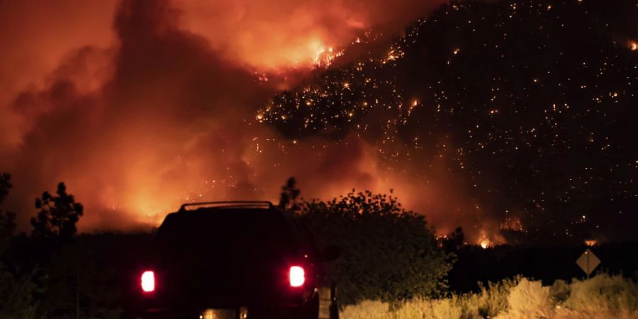 Letztes Jahr wurde das kanadische Lytton bereits von einem Feuer verwüstet. Im Bild das Feuer vom Juli 2021. (Archivbild)