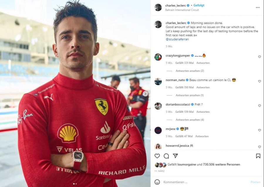 Charles Leclerc Armbanduhr