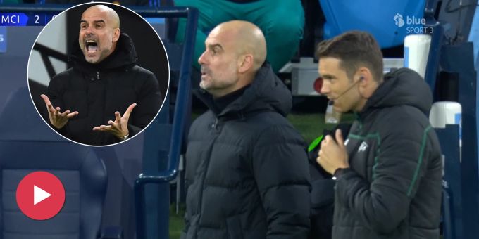CL-Halbfinal - Hier muss Schiri Schärer City-Coach Guardiola beruhigen