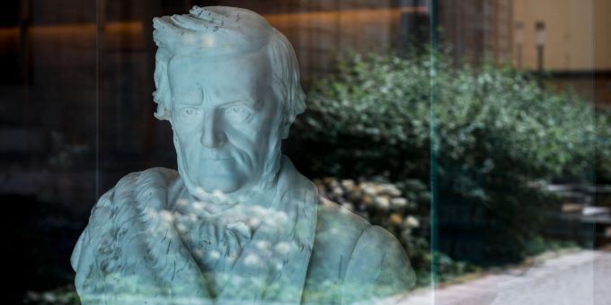 Eine Richard-Wagner-Büste im Museum in Bayreuth. Eine Richard-Wagner-Büste im Museum in Bayreuth.