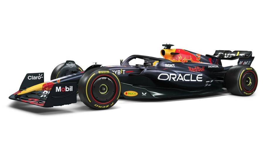 Der Red Bull RB19 ist bisher nur als 3D-Modell vorgestellt worden – das echte Auto debütiert erst beim Test in Bahrain.