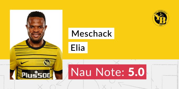 Die Nau.ch-Note für Meschack Elia von YB. yb
