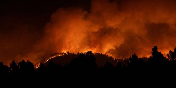 Spanien Waldbrand