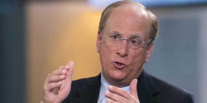 Larry Fink, Chef von Blackrock, warnt vor einer hohen Inflation, die sich einpendelt. Larry Fink Blackrock.