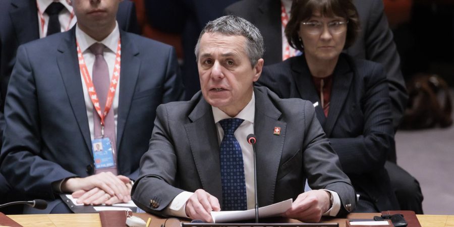 Ignazio Cassis in United Nations Security Council Meeting on Ukraine