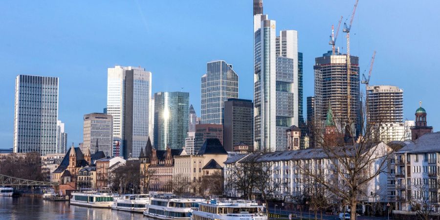 Blick auf die Frankfurter Skyline.
