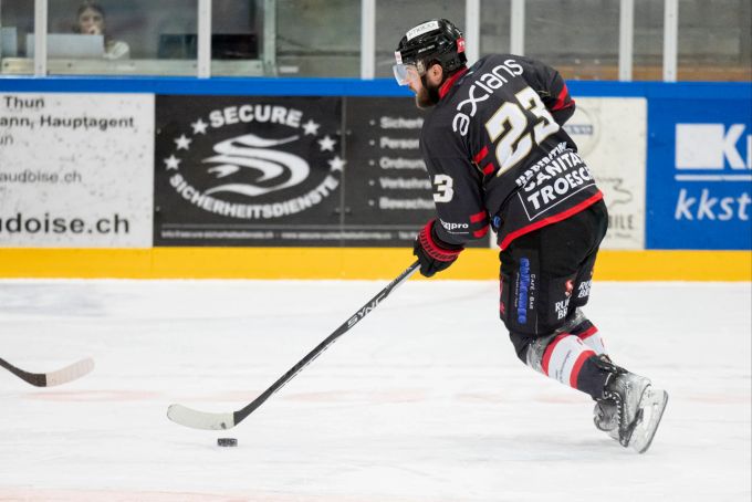 Fabian Haberstich spielte eine überragende Serie für den EHC Thun. EHC Thun