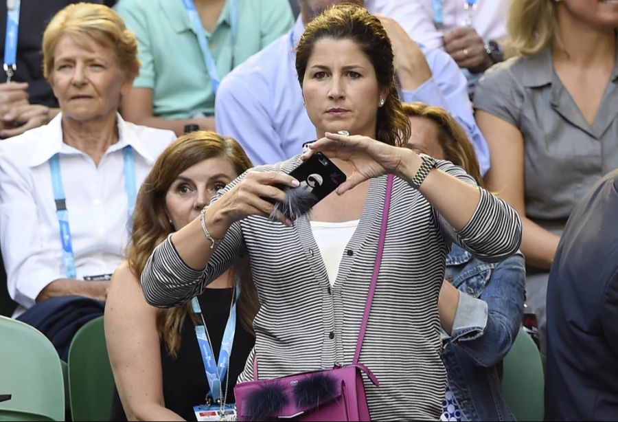 Mirka Federer bei den Australian Open 2016.