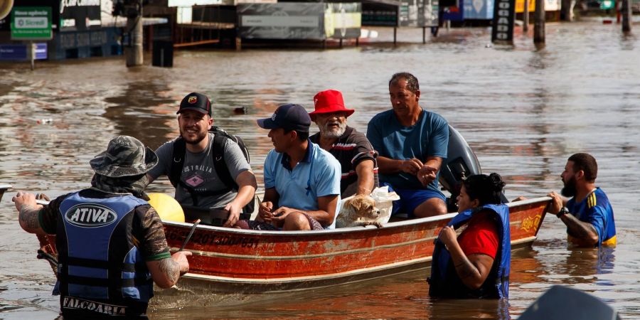 Rettungskräfte sind in der Region Rio Grande do Sul im Einsatz.