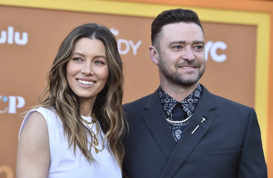 Justin Timberlake und seine Ehefrau Jessica Biel.