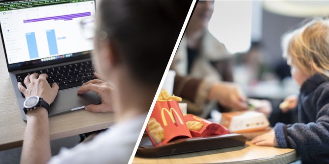 Business-Bereich im McDonald's