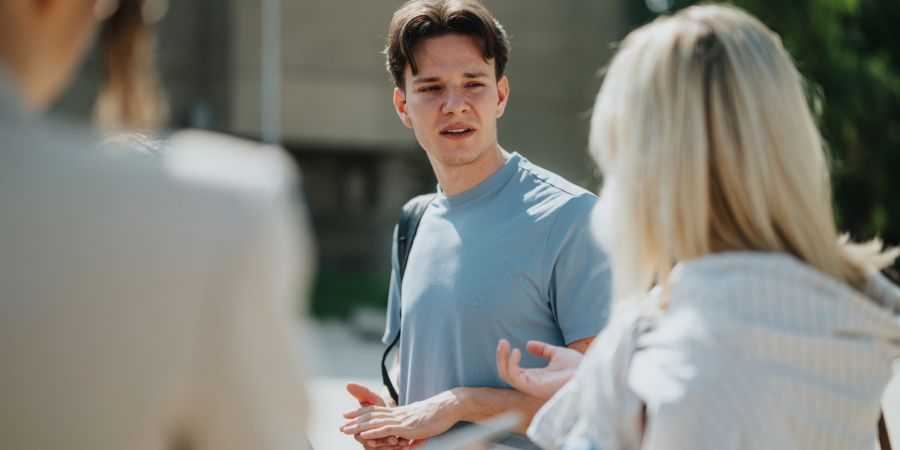 Mann, Frau, Gespräch