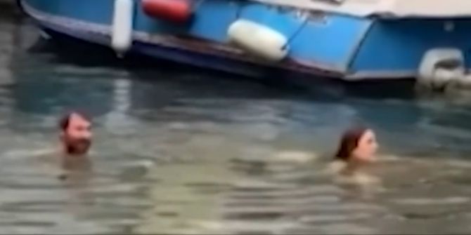 Touris im Canal Grande