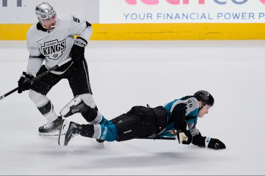 Philipp Kurashev musste mit den San Jose Sharks untendurch. 1:7 lautete das Endergebnis. (Archivbild)