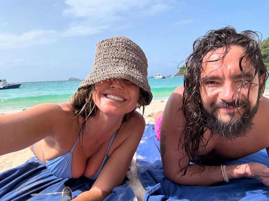 Das Topmodel und der Tokio-Hotel-Star geniessen ihre Auszeit auf St. Barth.