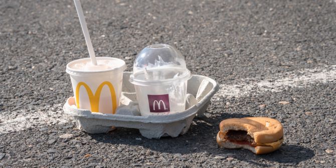 Abfall von McDonald's