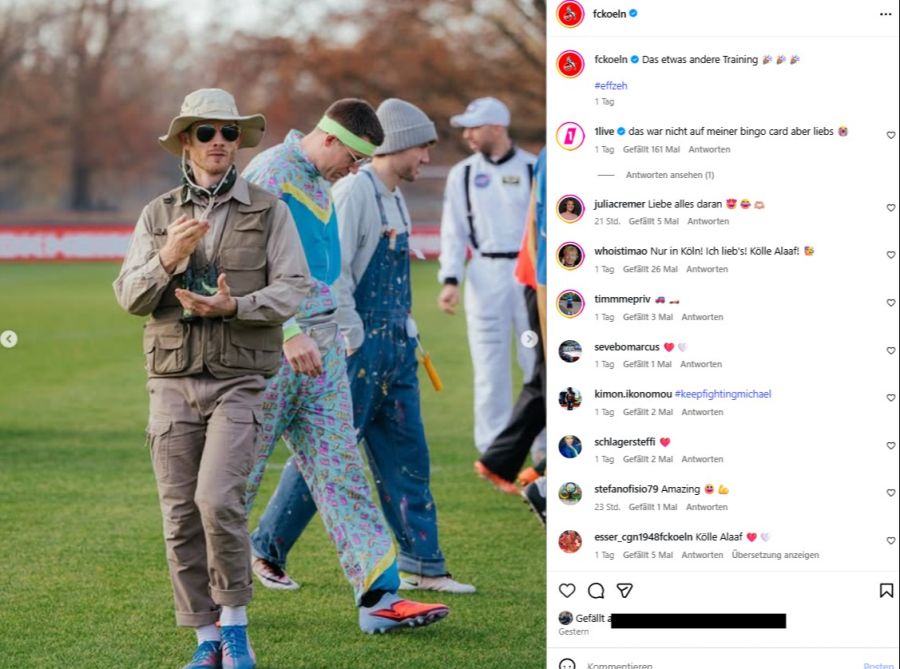 Das Training war eher ein lockerer Aufgalopp.