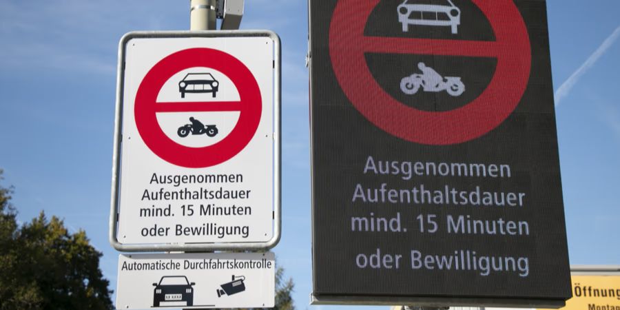 Birsfelden BL Durchfahrverbot Bussen