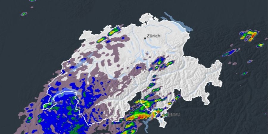 Am Samstag ziehen Schauer aus dem Westen über die Schweiz.