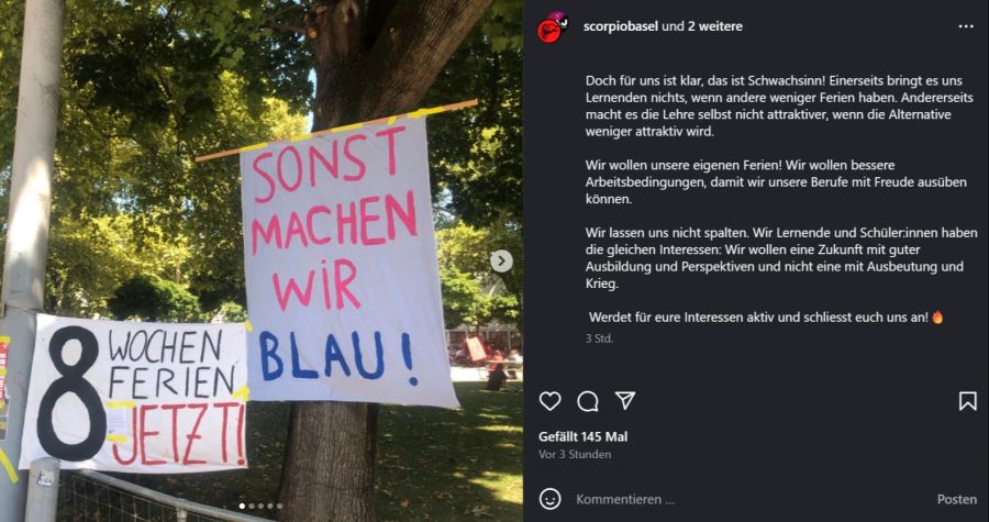 acht Wochen Ferien Petition