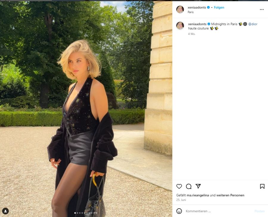 Die Wohnung von Influencerin Xenia Adonts wurde ausgeraubt.