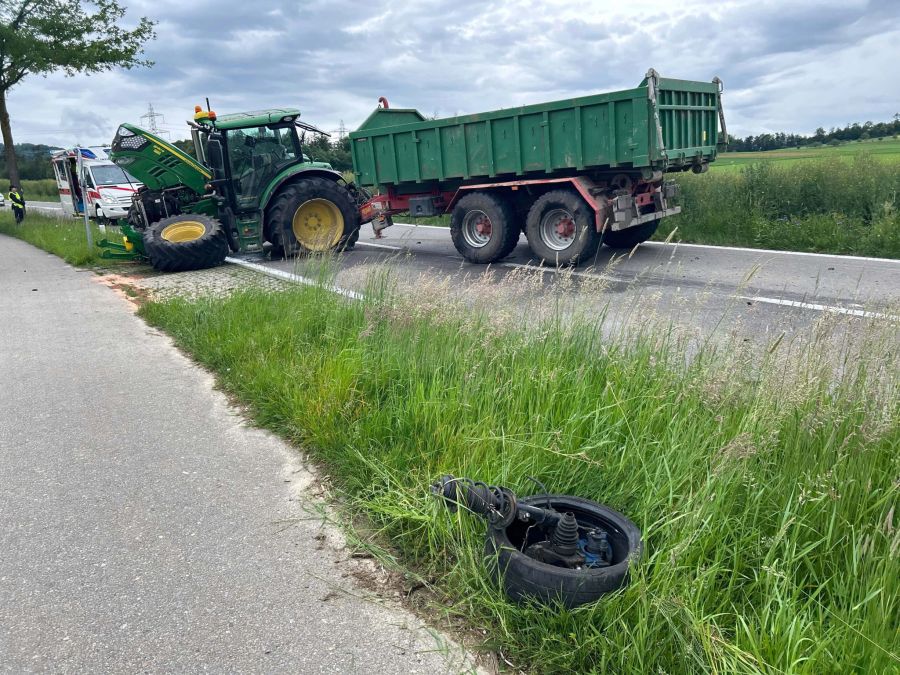 Verletzt wurde beim Unfall niemand.