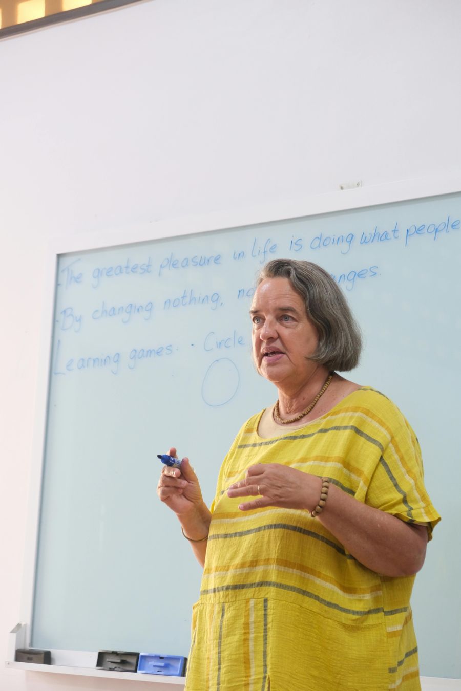 «Meine Lehrerin hat six-seven verboten», sagt die siebenjährige Manuela.