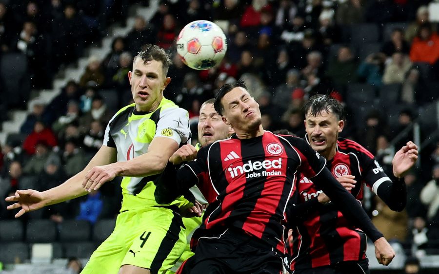 Dortmund und Frankfurt trennen sich zum Beginn der Rückrunde der Bundesliga mit 3:3.