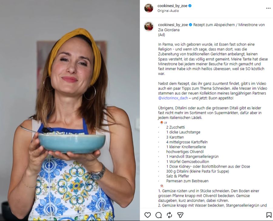 Ihre Firma «Cookinesi» wurde 2014 ins Leben gerufen.