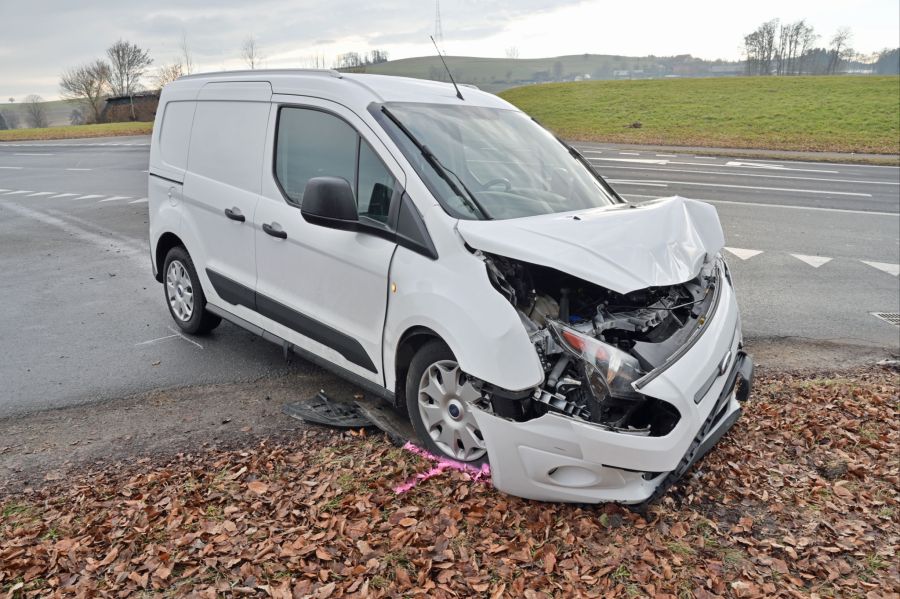 Bei der Kollision entstand Sachschaden.