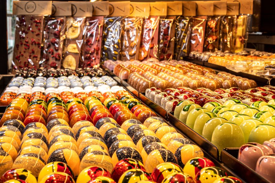 Handgemachte Pralinen und vieles rund um Schokolade.