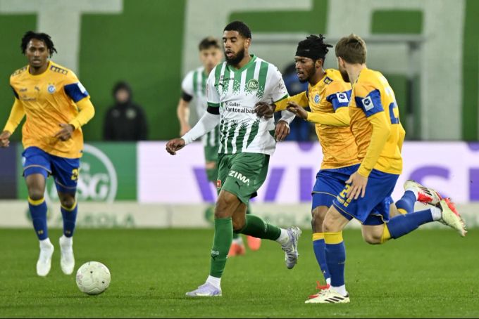 Willem Geubbels schnürt für den FC St.Gallen den Doppelpack gegen GC. FC St.Gallen