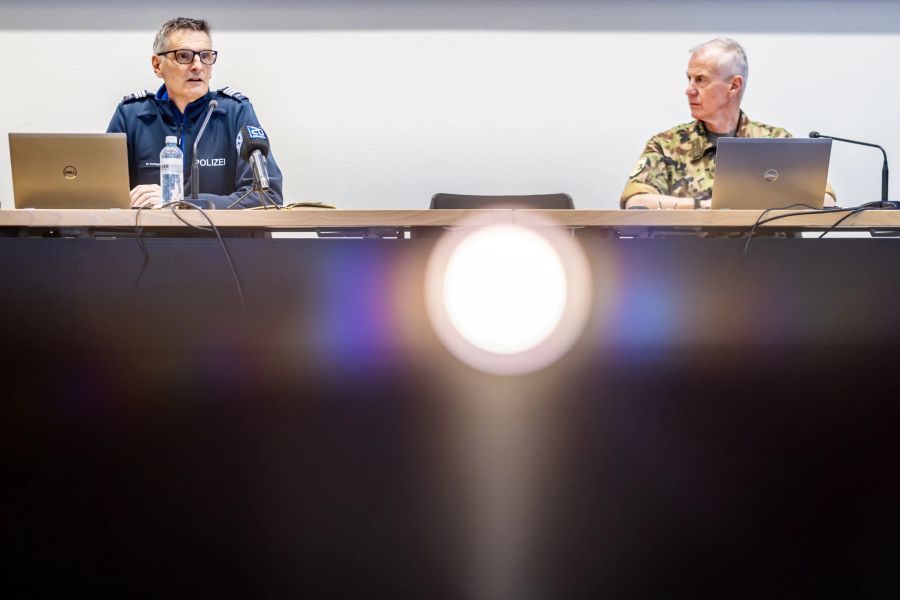 Polizei und Armee sorgen am WEF gemeinsam für die Sicherheit.