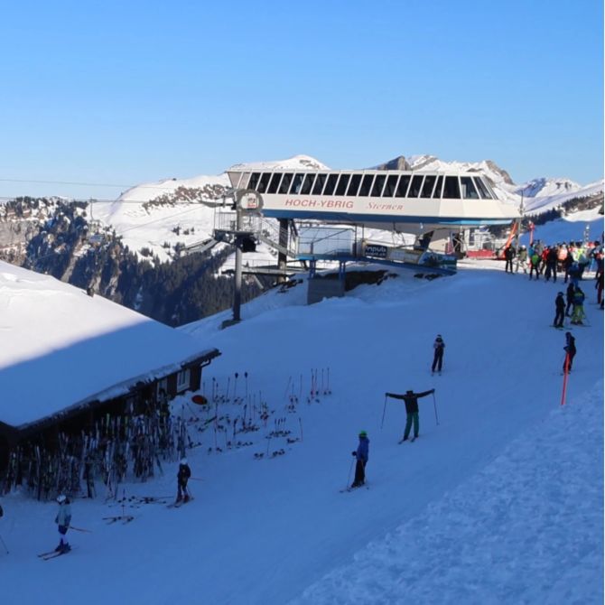 Hoch-Ybrig Schnee Rekord Skigebiet