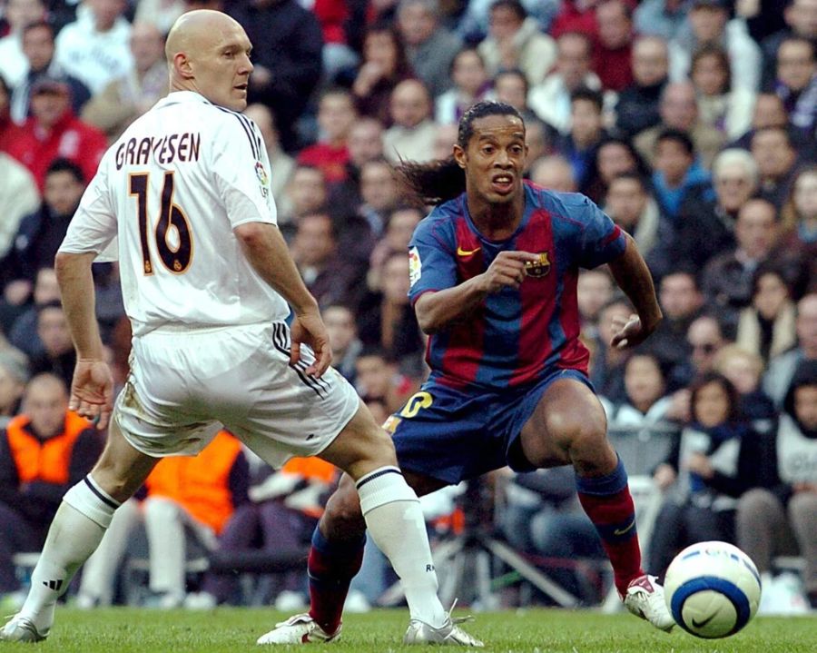 Thomas Gravesen (links) nennt Ronaldo als seinen schlechtesten Mitspieler – Ronaldinho (rechts) hingegen als einer der besten.