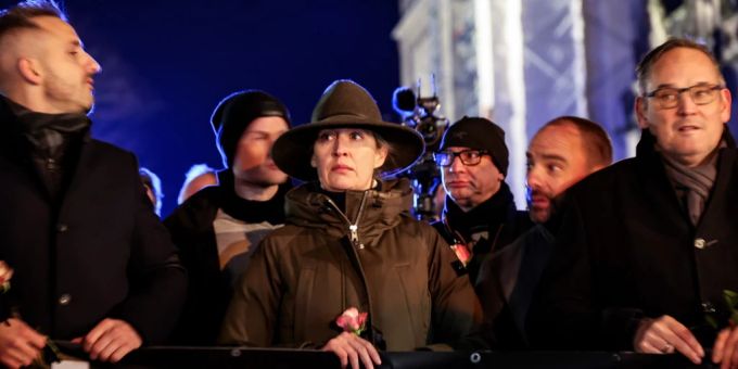 Anschlag in Magdeburg: AfD-Vorsitzende Alice Weidel besuchte den Anschlagsort. Anschlag in Magdeburg