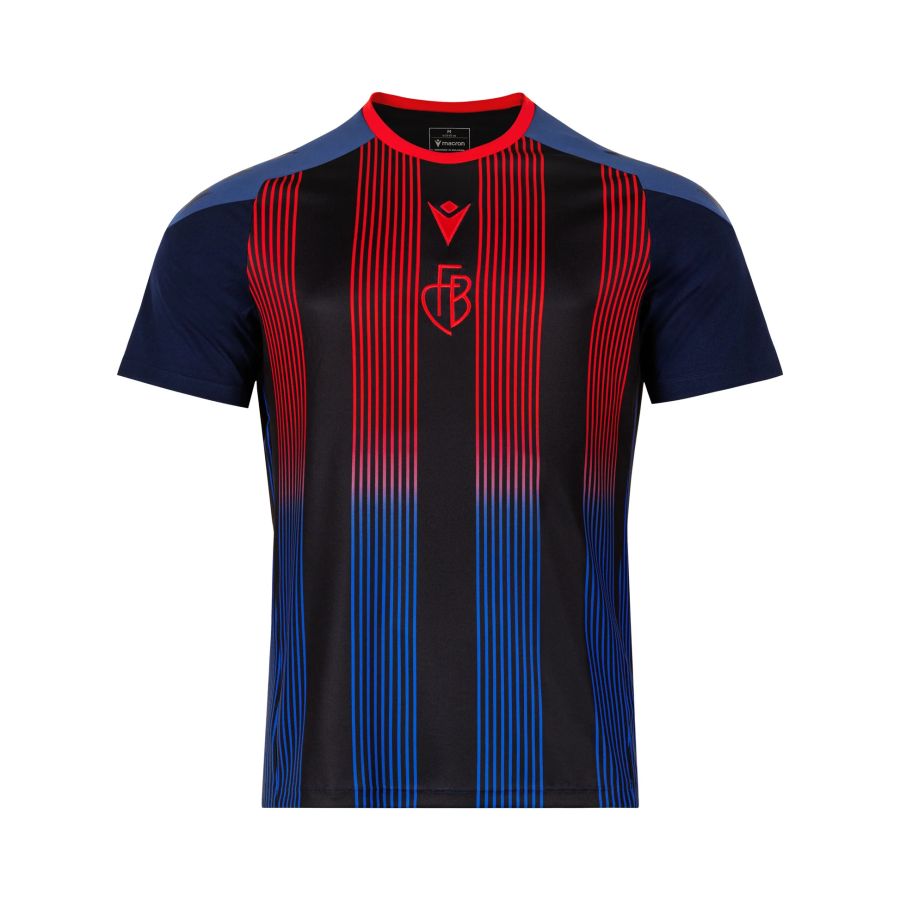 Ein echter Hingucker ist das neue Aufwärmshirt des FC Basel.