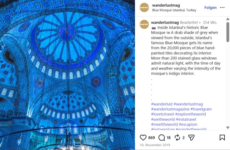 Blaue Moschee, Istanbul (Türkei).