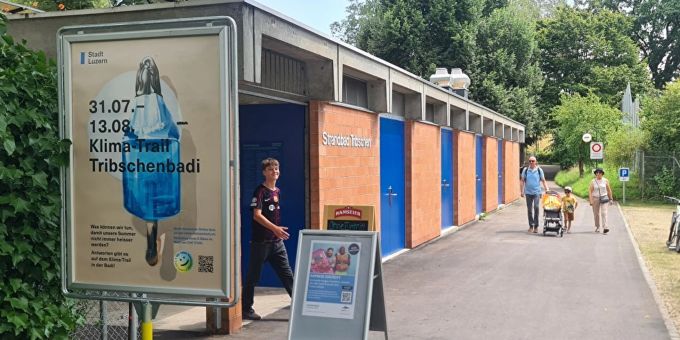 Im August wird in der Tribschen-Badi und im Waldbad Zimmeregg ein Klima-Trail eröffnet. Tribschen-Badi