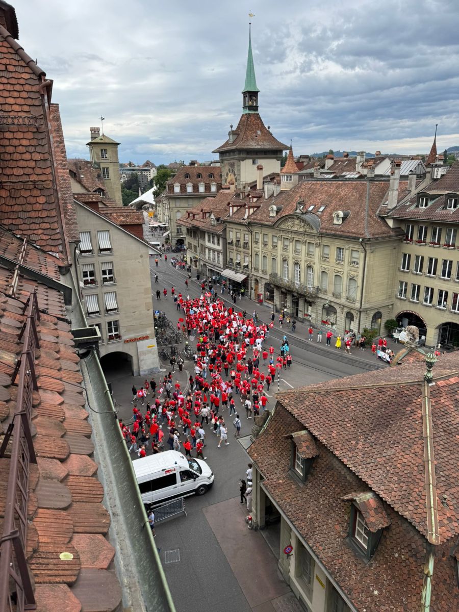 Der Fanmarsch war bunt, laut und herzlich.