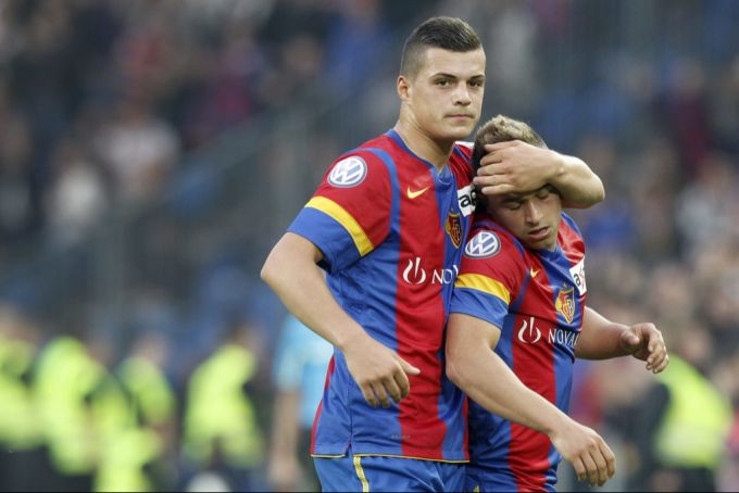 Spielen Granit Xhaka und Xherdan Shaqiri bald wieder gemeinsam für den FC Basel? Granit Xhaka