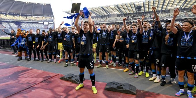Ardon Jashari holte mit Club Brügge den belgischen Pokal. Ardon Jashari Club Brügge