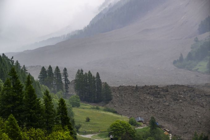 Das Dorf Blatten VS wurde zu grossen Teilen unter Geröll begraben. Bergsturz