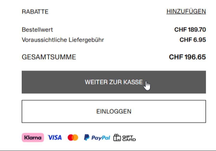 Gegen die Preise in Online-Shops wie hier bei H&M können Konsumenten nicht viel tun.