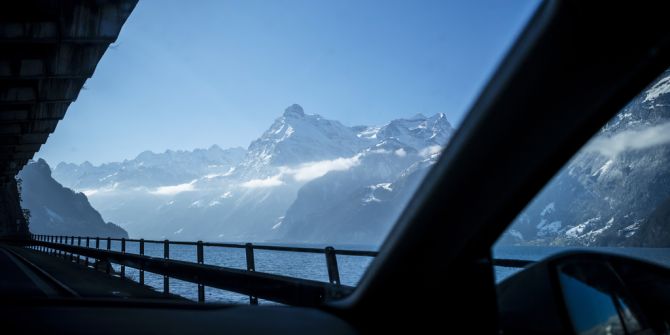 Axenstrasse beim Vierwaldstättersee