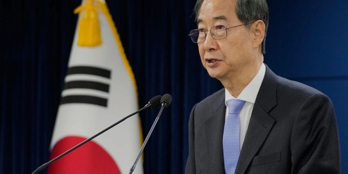 Südkoreas Übergangspräsident Han Duck Soo trat zurück. (Archivbild) Han Duck Soo