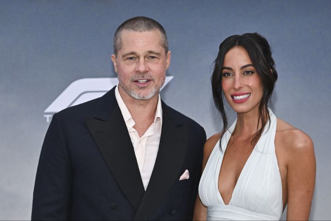 Brad Pitt und seine jetzige Freundin Ines de Ramon bei der Premiere zu «F1 the Movie». Brad Pitt