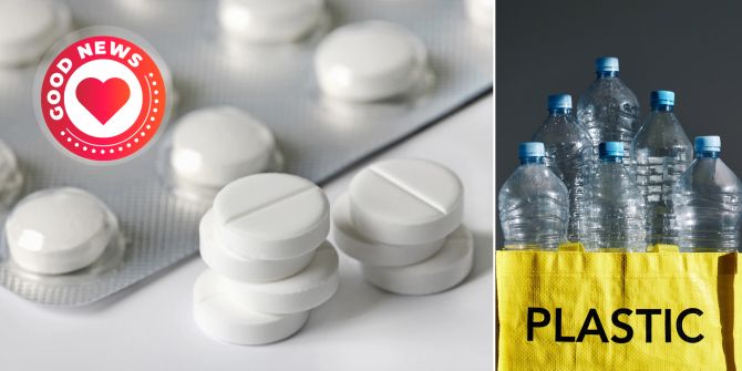 Plastikmüll Flaschen Paracetamol Bakterien