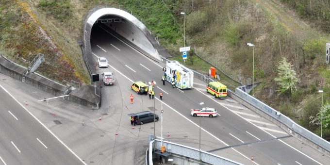 Der gesperrte Üetliberg-Tunnel. Üetliberg