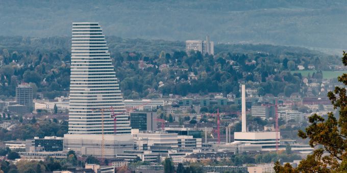 Zu den imposantesten Bauwerken der Schweizer Technologie gehört der zweite Roche Turm in Basel. Roche Turm schweizer technologie